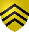 D'or, à trois chevrons de sable
